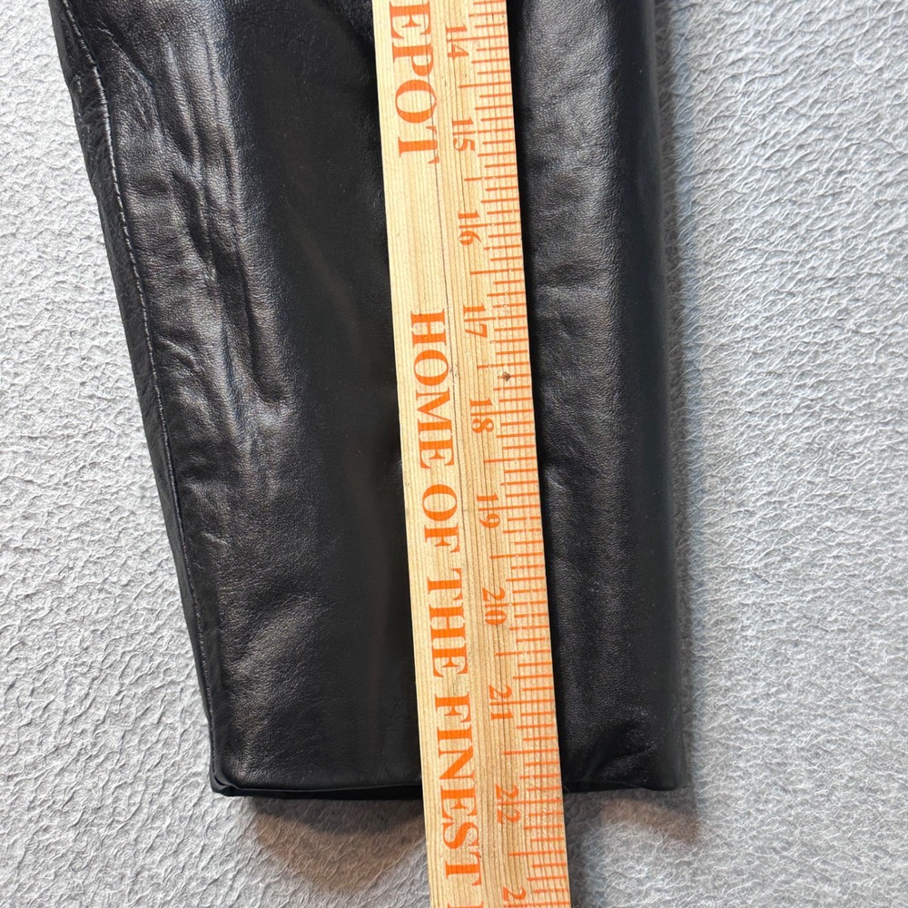 Excelled Leather Blazer Women 1X Black Quilted Lined Button Front Jacket AT0243 - Picture 12 of 13